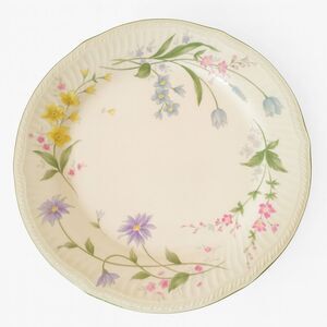 Vintage Spring Breeze Stoneware Plates 4148 1-3 Multicolored Flowers 10.75" W